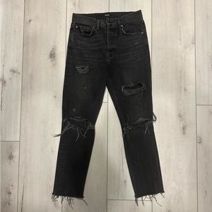 GRLFRND Karolina Button Fly High Rise Jeans in Travelin’ Band // Size 26